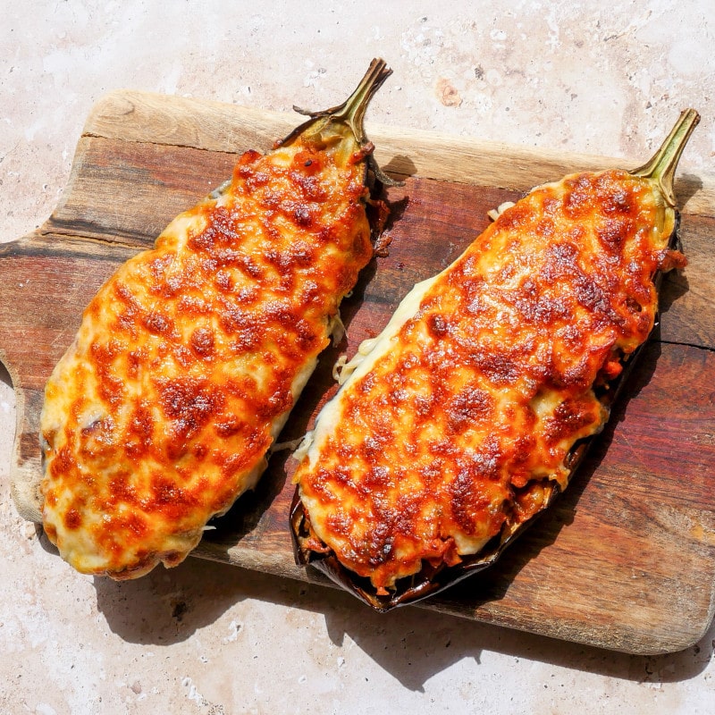 Berenjenas rellenas de atún