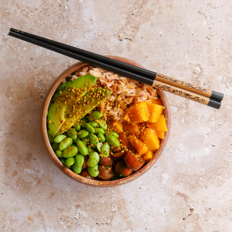 Poke Bowl de Salmón y Mango