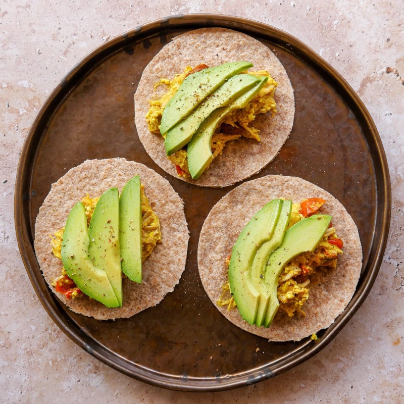 Tacos express de pavo y curry